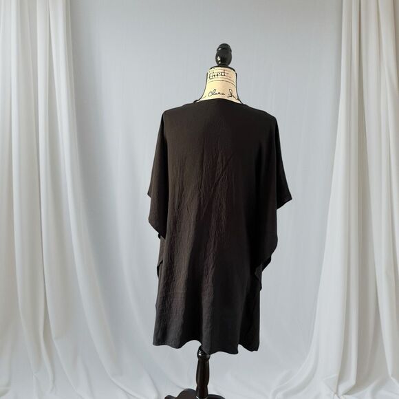 Brand New Ai'mage Women's Medium Black Swim Cover Up Button Down Top Swimwear - Picture 10 of 12